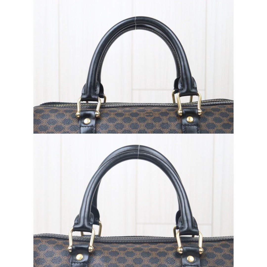 Good ( Rank AB) ｜ CELINE Macadam Black Poston 30 Bag Hand Bag ｜V24052303