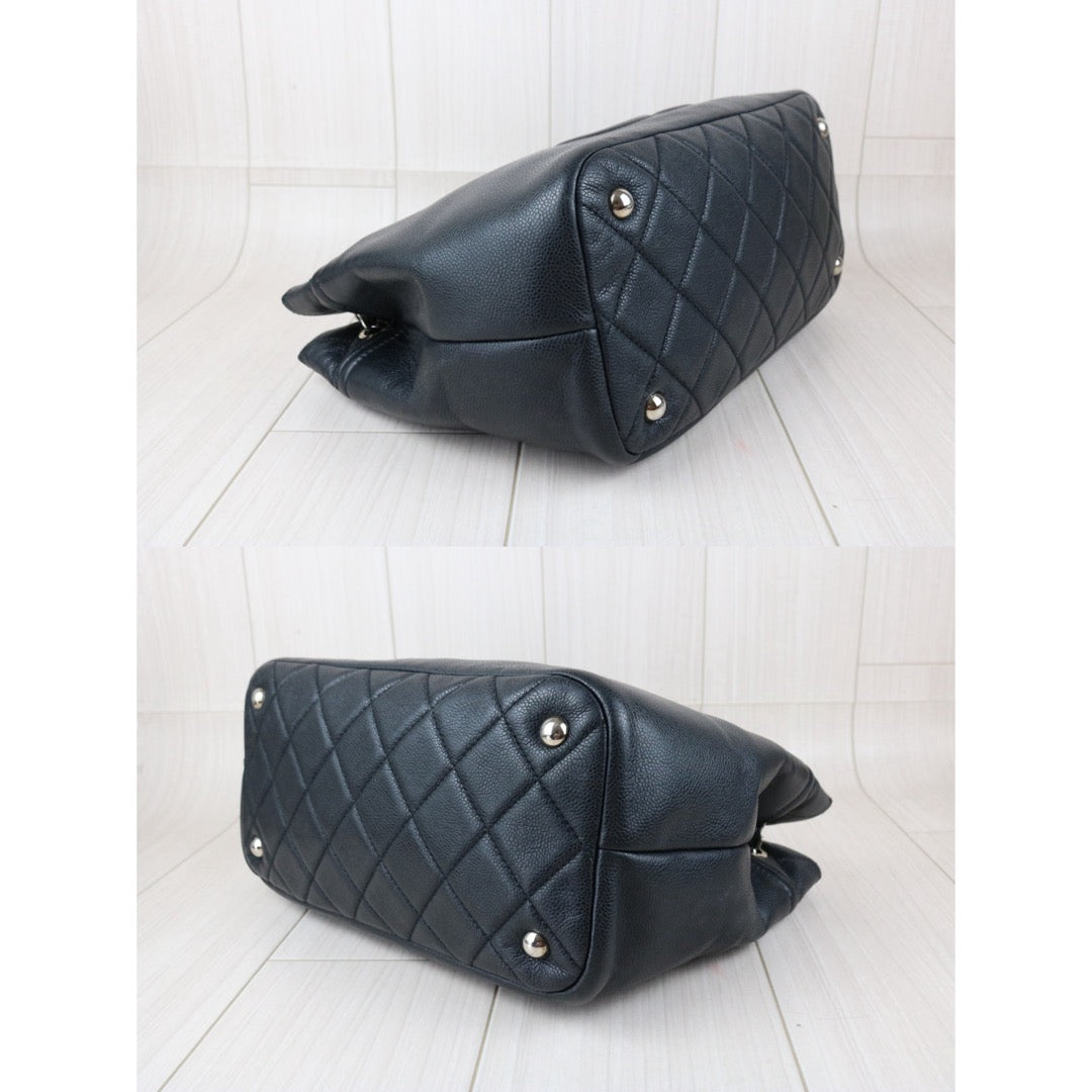 Include Entrupy Certificate of Authenticity｜Good ( Rank AB)｜ CHANEL Matrasse Caviar Skin Black  Chain Tote Bag Made In 2010-2011Year｜X26051805