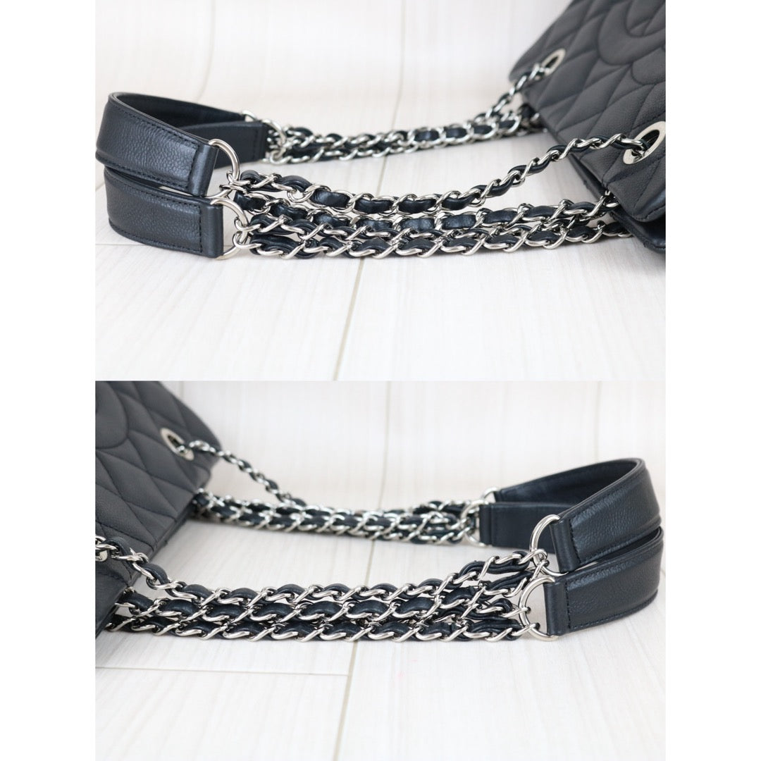 Include Entrupy Certificate of Authenticity｜Very Good ( Rank A)｜ CHANEL Caviar Skin  Matrasse Chain Tote Bag Black Made In 2011Year｜X26041605