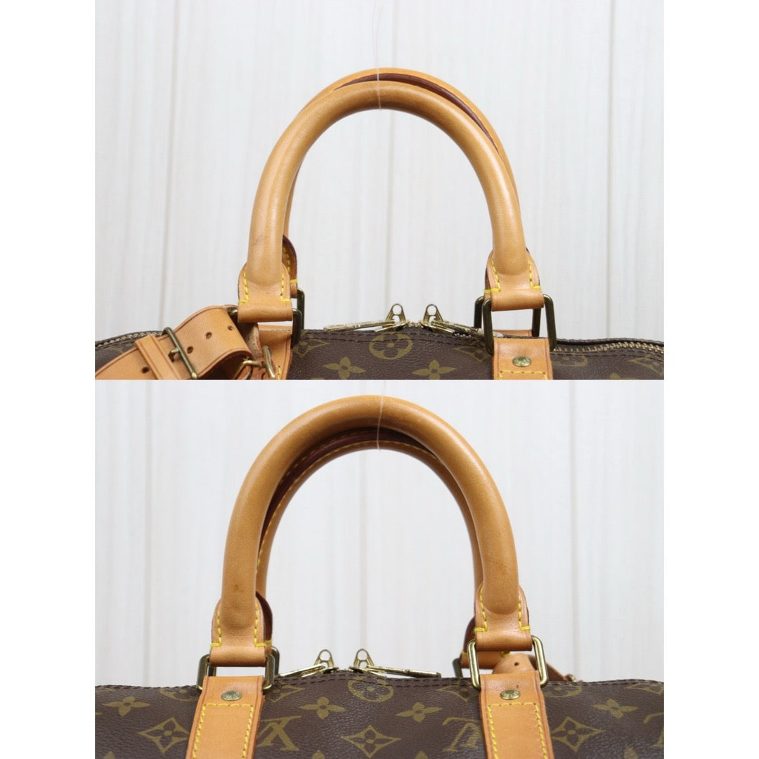 Include Entrupy Certificate of Authenticity｜Good ( Rank AB) ｜ Louis Vuitton Monogram Keepall Bandouliere 45 Handbag｜26031607