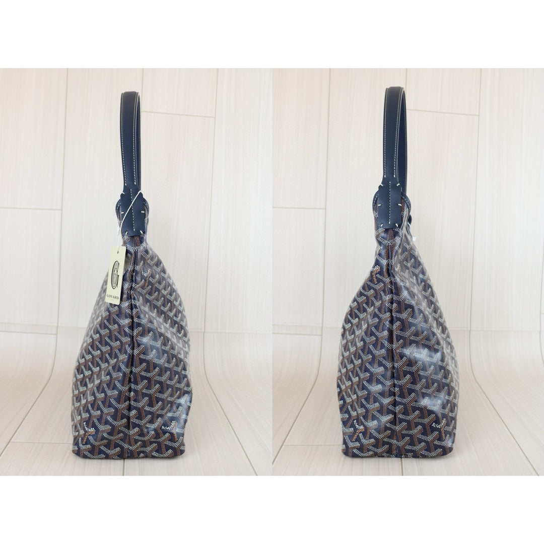 Excellent（Rank SA）｜ Goyard Boheme Hobo Shoulder Bag Navy Blue｜B25011001