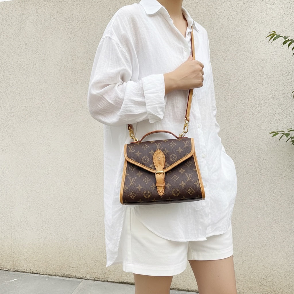 Include Entrupy Certificate of Authenticity｜Very Good ( Rank A)｜Louis Vuitton Monogram Ivy ShoulderBag  Current Model｜S26060805