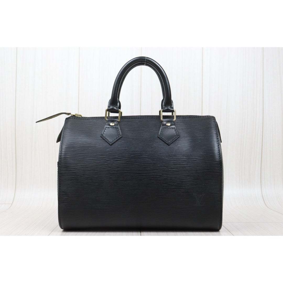 Good ( Rank AB)｜ LV Epi Speedy 25 Hand Bag Black｜25070302