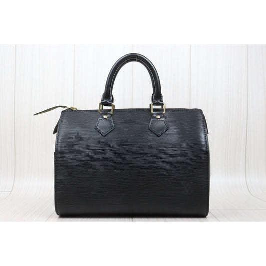 Good ( Rank AB)｜ LV Epi Speedy 25 Hand Bag Black｜25070302