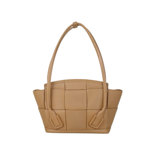Include Entrupy Certificate of Authenticity｜Good ( Rank AB)｜ Bottega Veneta Arco 33 Calfskin Camel Shoulder Bag｜S26083012