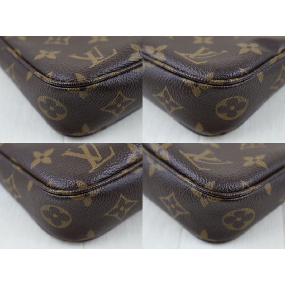 Include Entrupy Certificate of Authenticity｜Very Good ( Rank A)｜ Louis Vuitton Current Model Monogram Pochette Accessoires IC Chip model｜S26052206