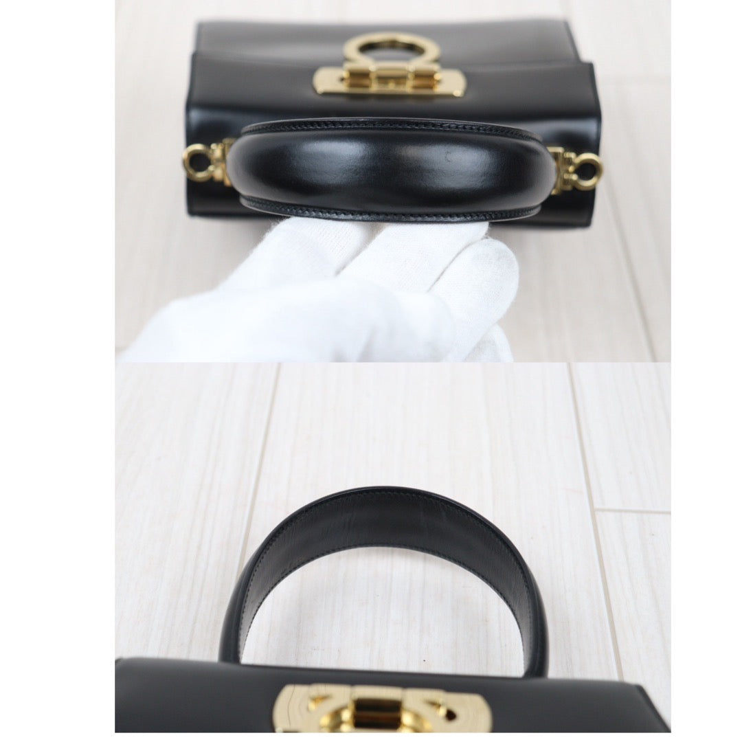 Rank A ｜Ferragamo Gancini 2WAY Handbag Shoulderbag｜24041119