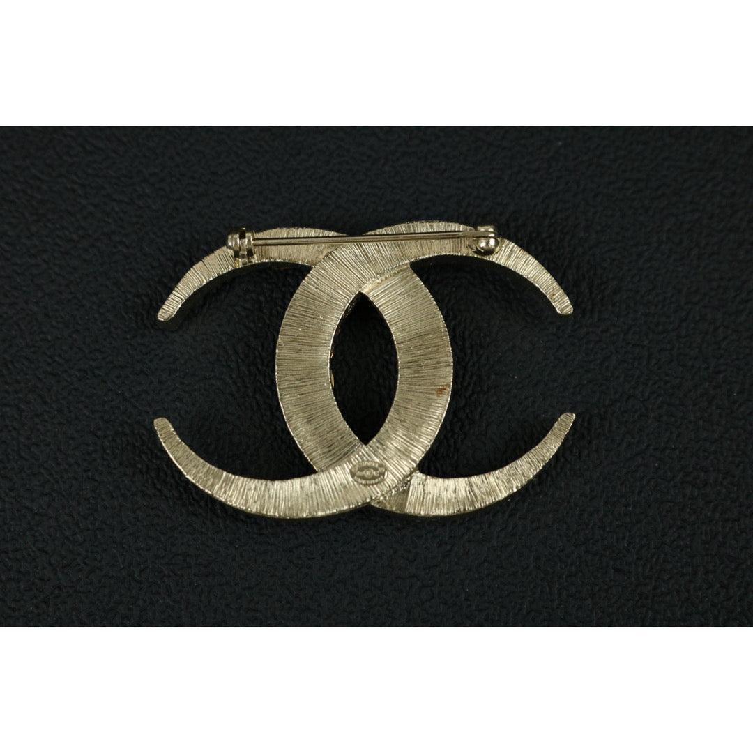 Include Authentic Detective Certificate of Authenticity｜Very Good ( Rank A)｜ CHANEL B15C Coco Mark  Rhinestone Brooch Made In 2015Year｜S26053002