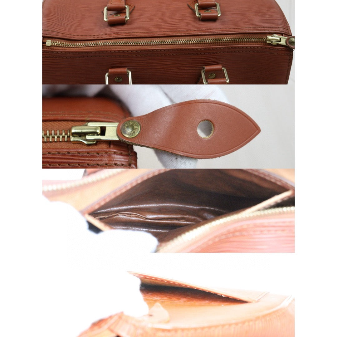 Good ( Rank AB)｜ LV Epi Speedy 25 Hand Bag Brown｜25051325