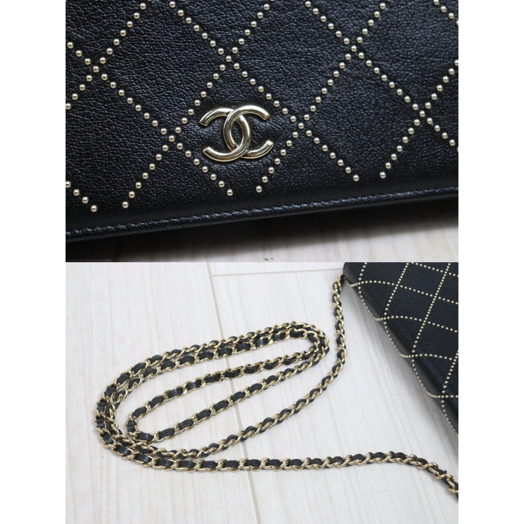 Include Entrupy Certificate of Authenticity｜Very Good ( Rank A)｜CHANEL Caviar Skin WOC 19 Chain Bag Black Made In 2019Year｜S26080606