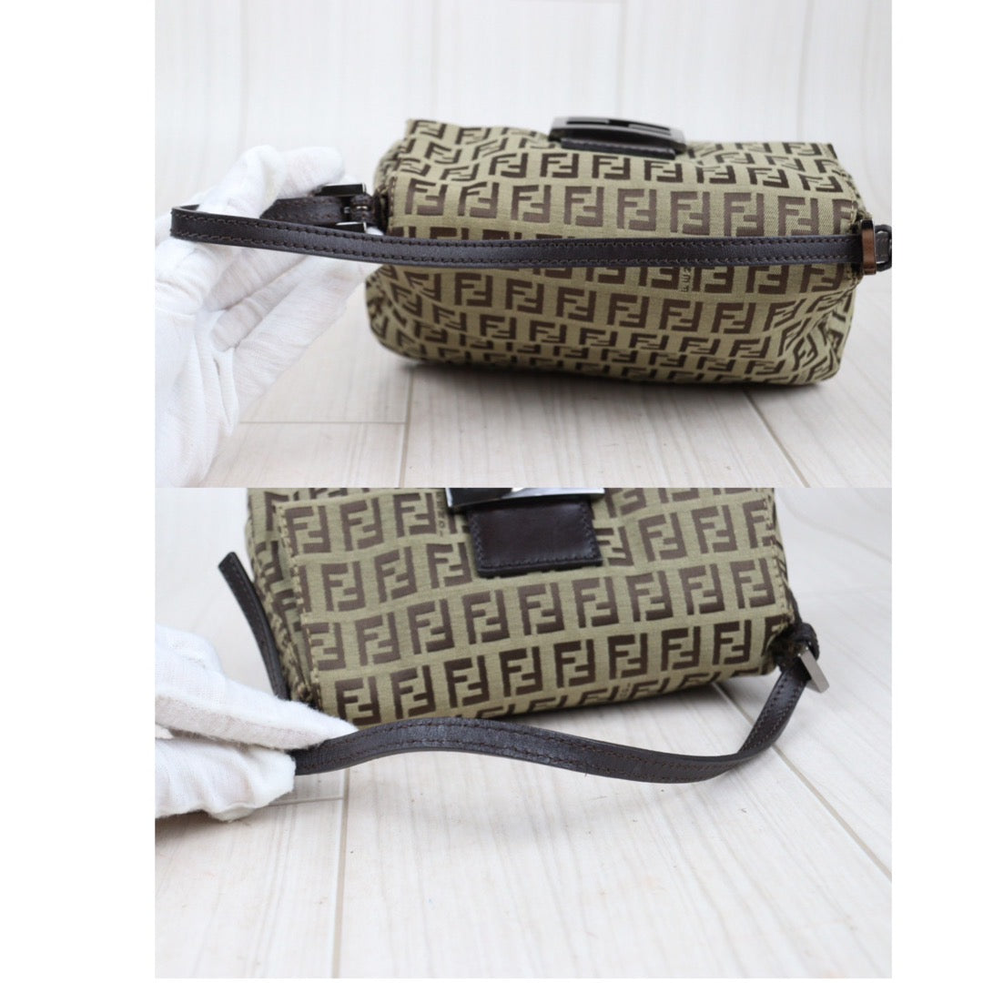 Rank A ｜ FENDI Zucca Mamma Baguette Shoulder Bag ｜23122410
