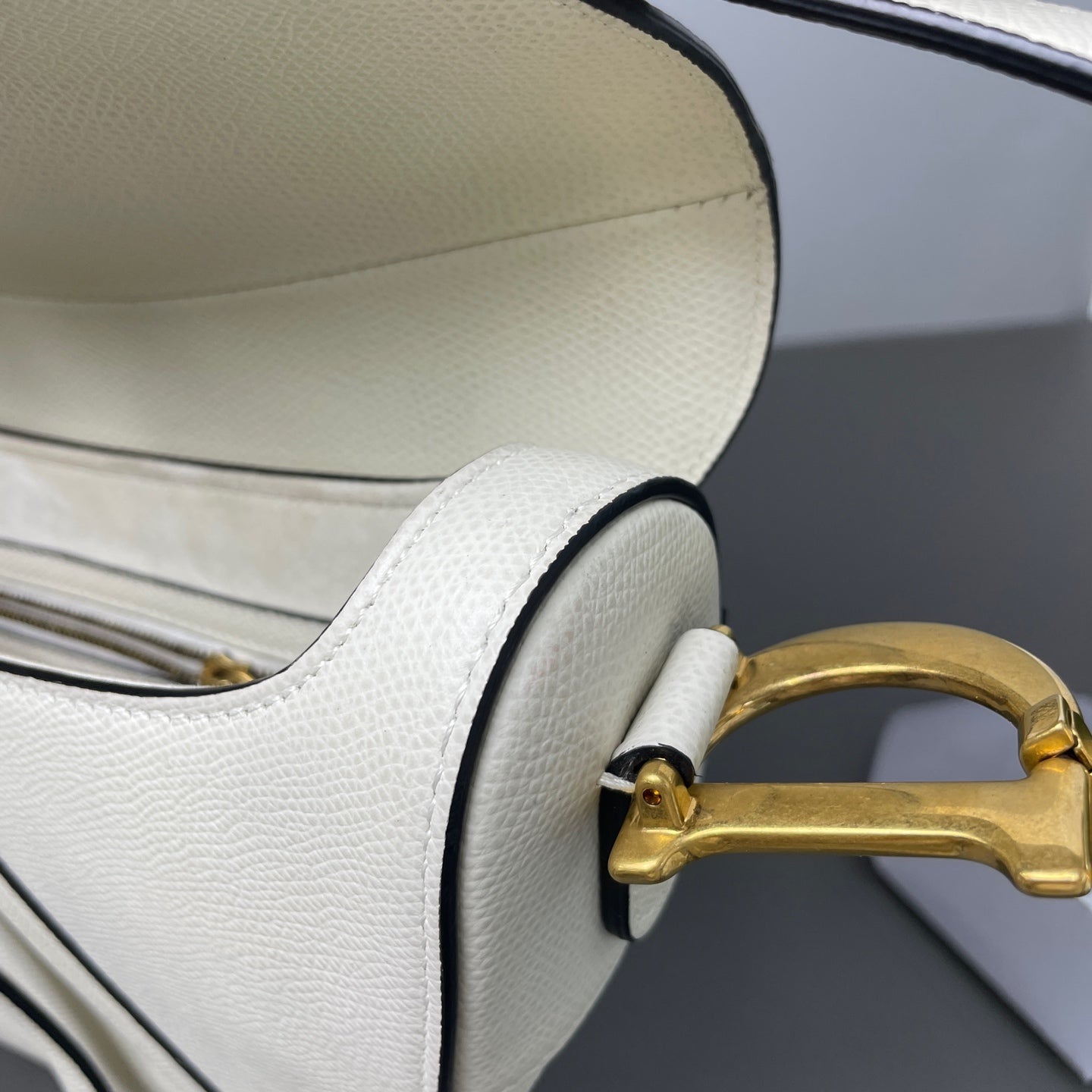 Very Good ( Rank A)｜Dior  Saddle Shoulder Bag Medium White