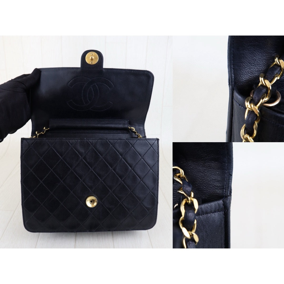 Fair ( Rank B) ｜ CHANEL  Lamb Skin Chain CF 22 Shoulder Bag  ｜H25011101