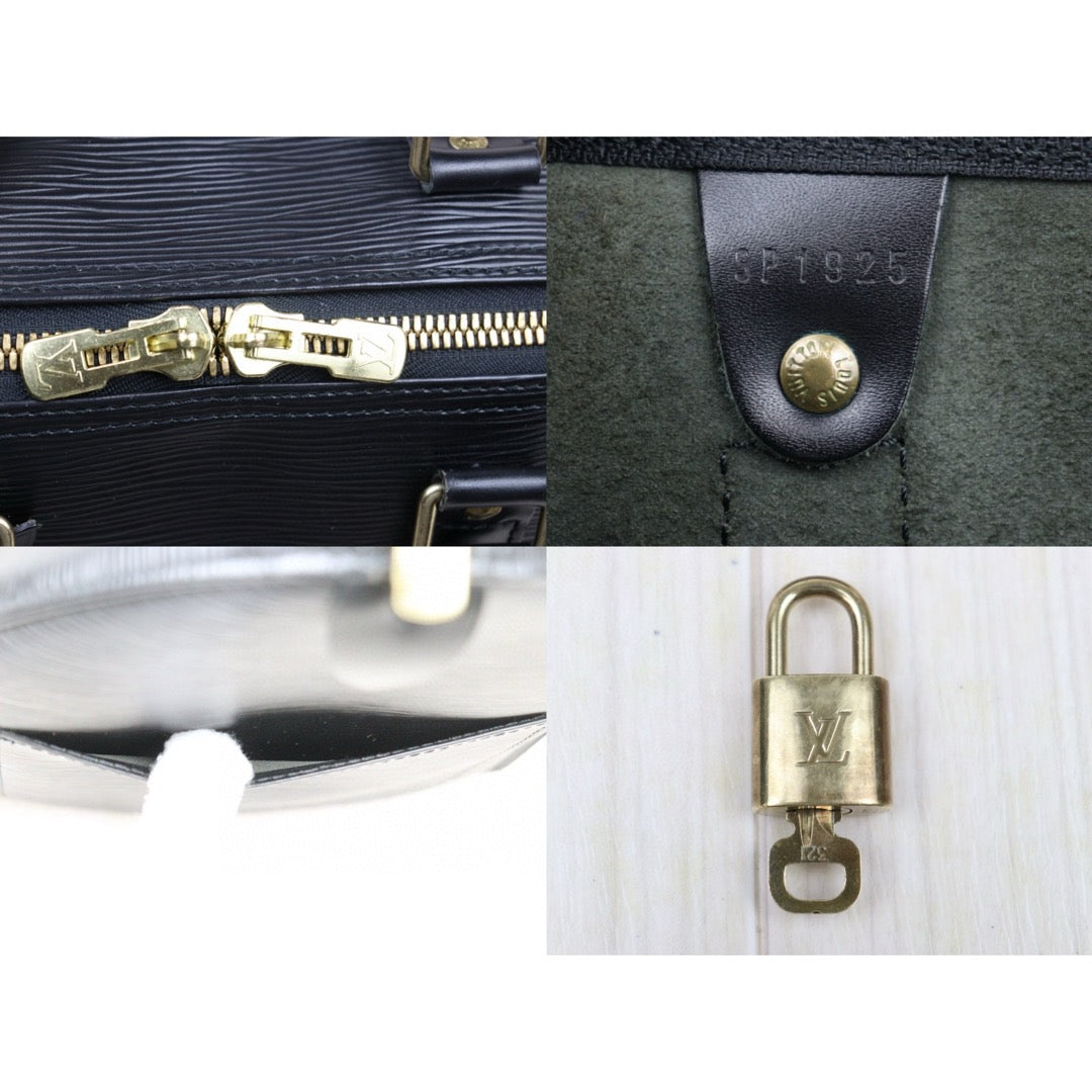 Good ( Rank AB)｜ LV Epi Keypol Bandrière 45 Black Hand Bag｜24122708