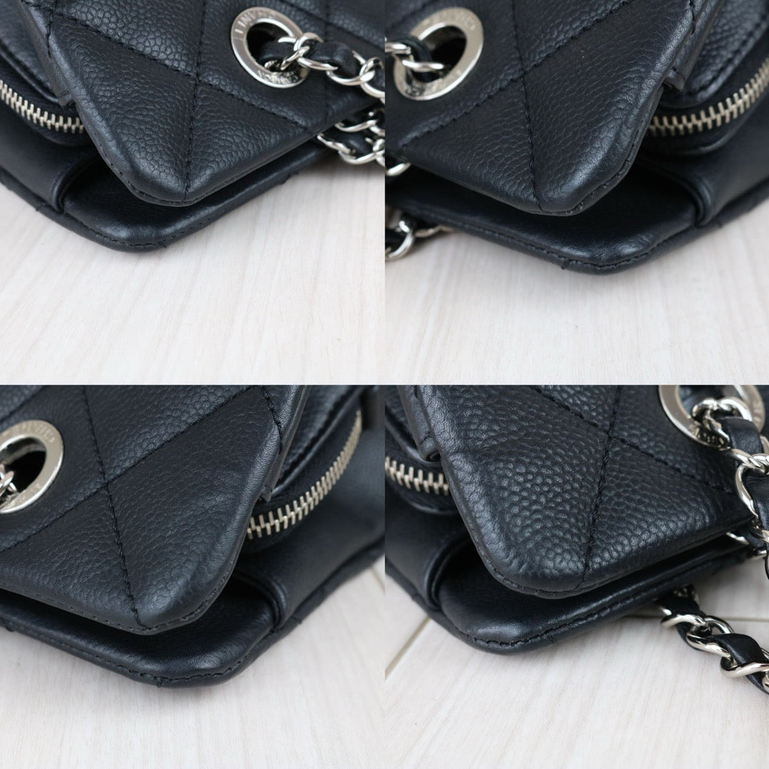 Include Entrupy Certificate of Authenticity｜Very Good ( Rank A)｜ CHANEL Caviar Skin  Matrasse Chain Tote Bag Black Made In 2011Year｜X26041605