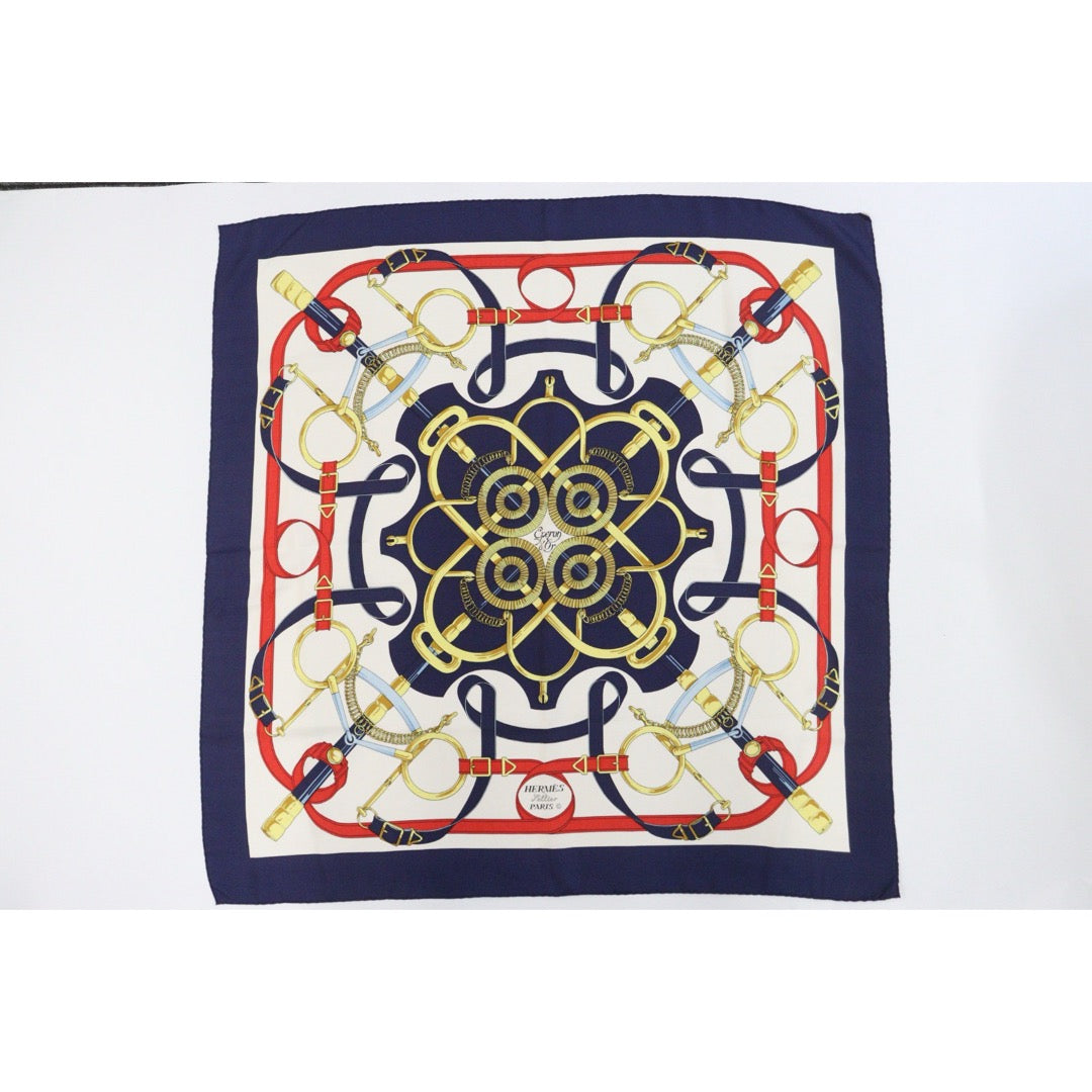 Very Good ( Rank A) ｜ HERMES Eperon D'or Scarf 90｜V25110604