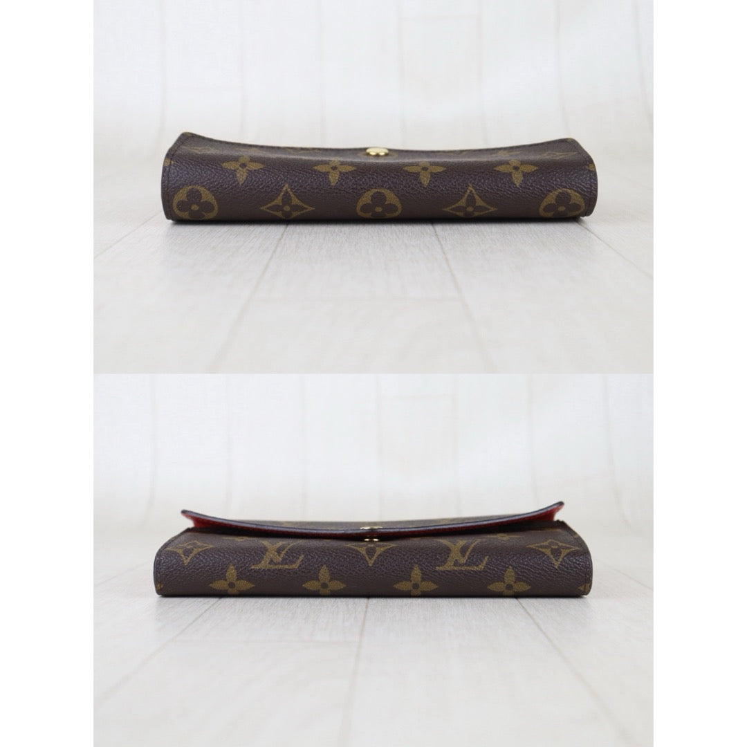 Include Entrupy Certificate of Authenticity｜Very Good ( Rank A)｜ Louis Vuitton Monogram Emilie Long Wallet ｜S26072513