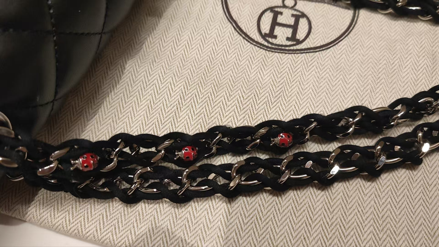 CHANEL Matrasse Single Flap 20 Shoulder Bag ladybug