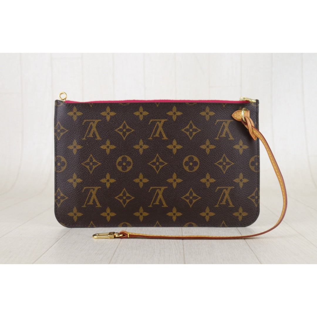 Include Entrupy Certificate of Authenticity｜Good ( Rank AB)｜Louis Vuitton Monogram Neverful MM ShoulderBag With Pouch｜S26053005