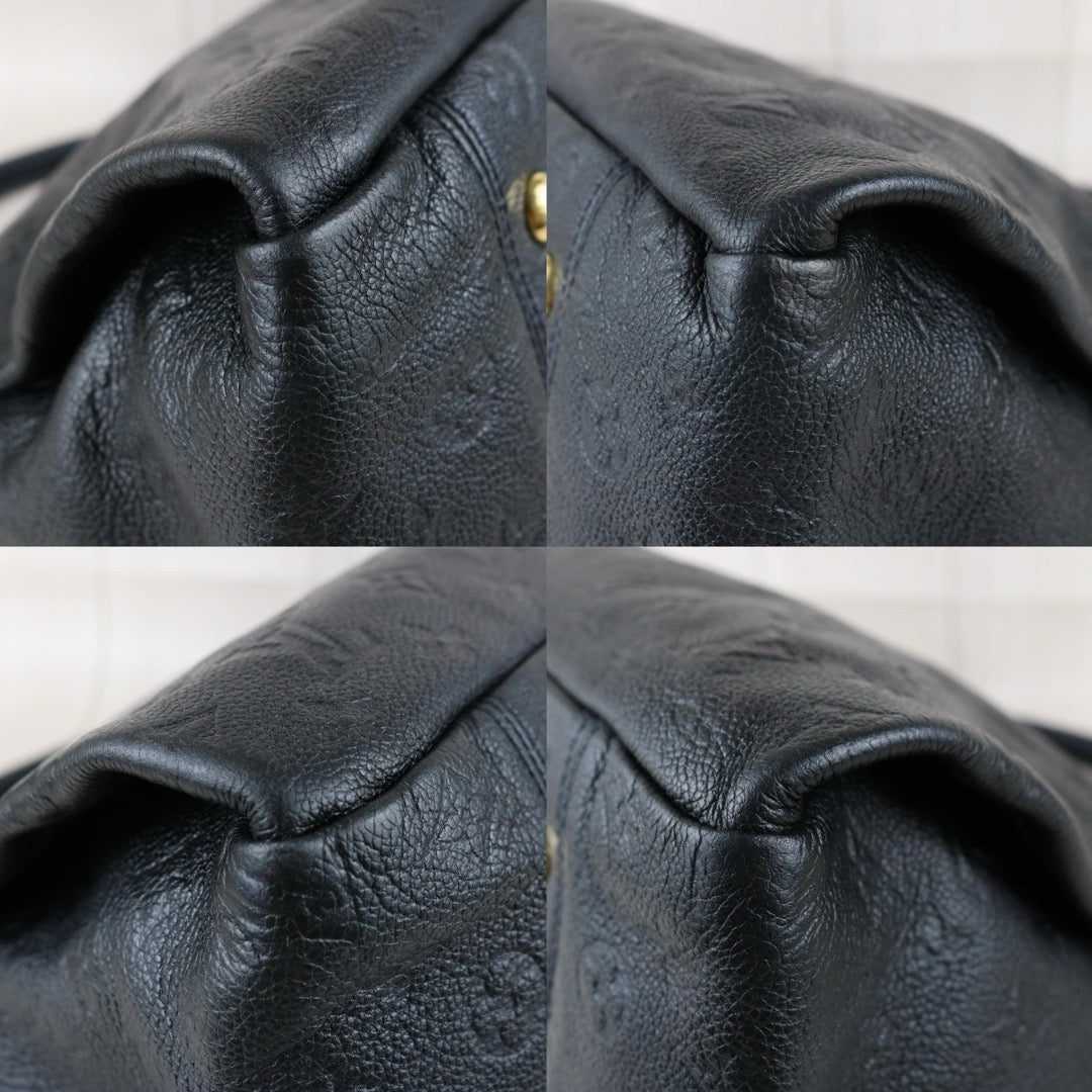 Include Entrupy Certificate of Authenticity｜Good ( Rank AB)｜Louis Vuitton Monogram Empreinte Artsy MM ShoulderBag Black｜S26051104