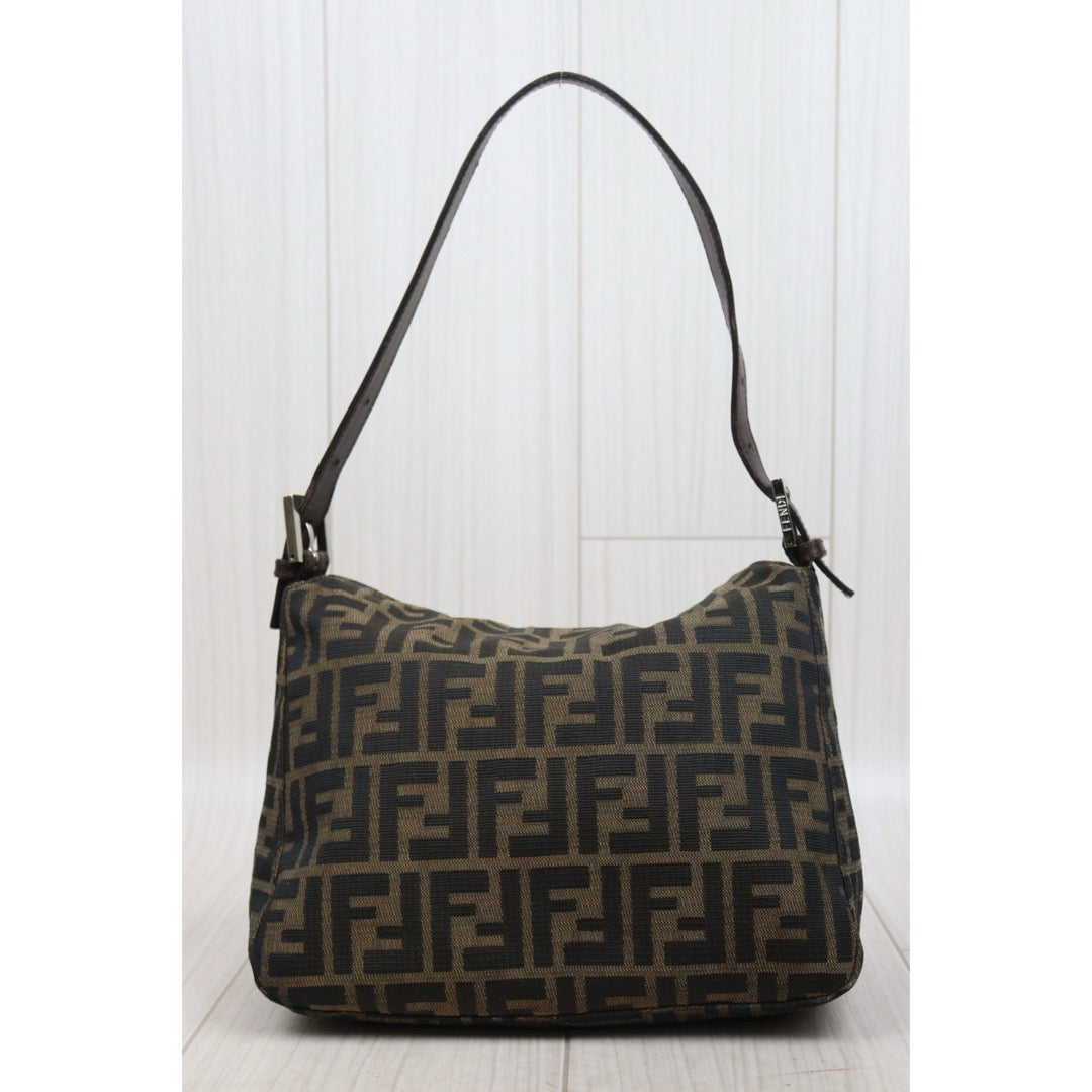 Good ( Rank AB)｜ FENDI Zucca Mamma Shoulder Bag Silver Hardware｜25112506