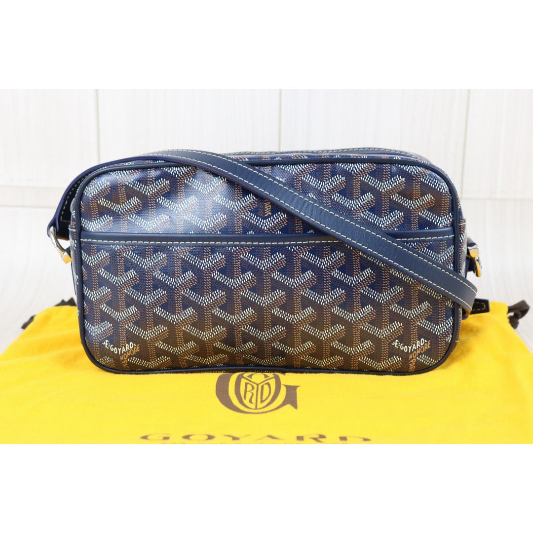 Include Entrupy Certificate of Authenticity｜Good ( Rank AB)｜ Goyard Cap-vert Camera Shoulder Bag Blue｜X26090413