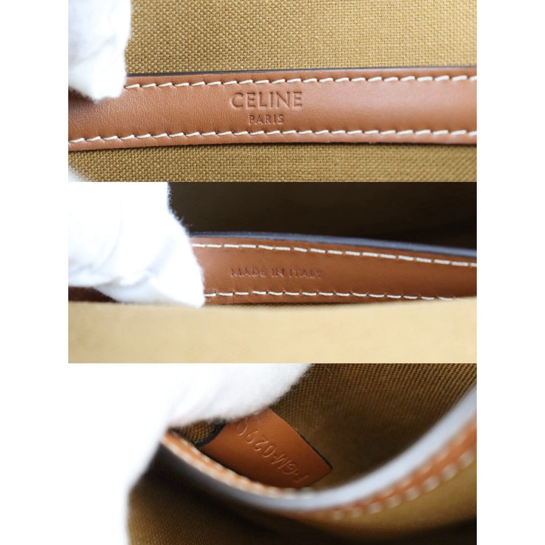 Very Good ( Rank A) ｜ CELINE Macadam Triomphe Cross Body Shoulder Bag Current Model｜S25110313