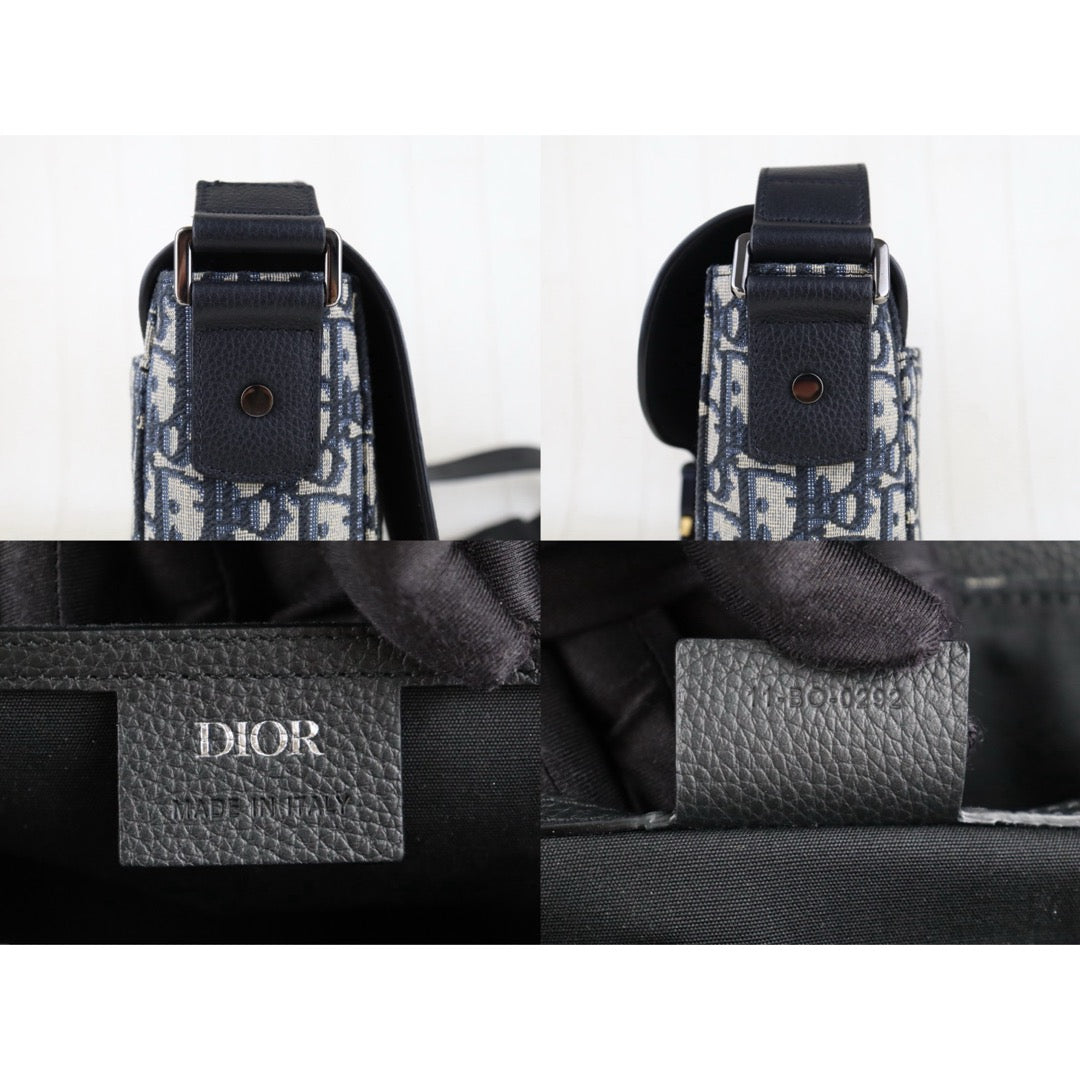 Very Good ( Rank A)｜   Dior Trotter Obilque Jacquard Saddle Shoulder Bag ｜S25090101