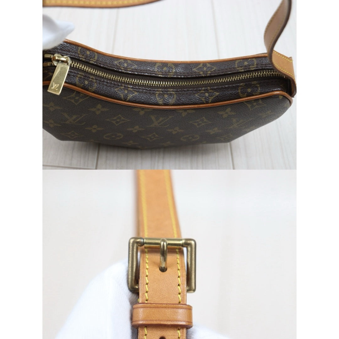 Include Entrupy Certificate of Authenticity｜Good ( Rank AB)｜Louis Vuitton Monogram Pochette Croissant PM Shoulder Bag｜S26060607
