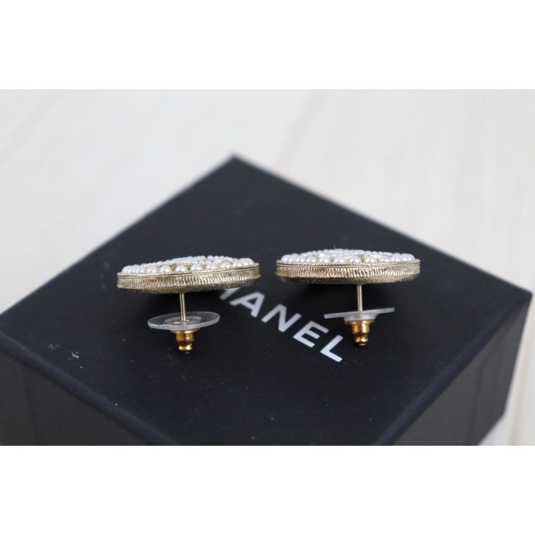 Very Good ( Rank A)｜CHANEL COCO Mark Diamond Pearl Earrings ｜H25011106