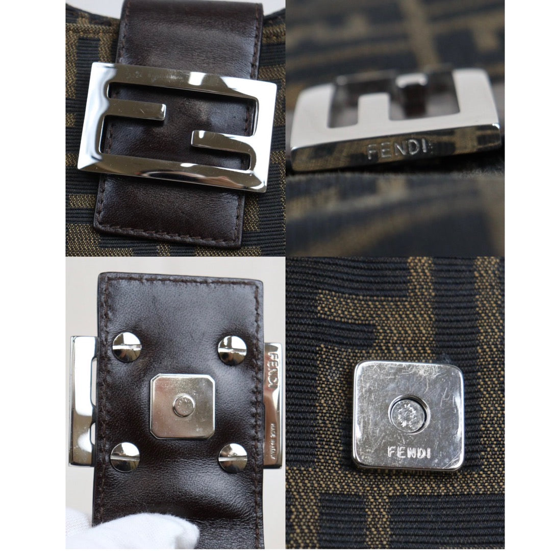 Rank A｜ FENDI Zucca Mamma Shoulder Bag ｜23112314