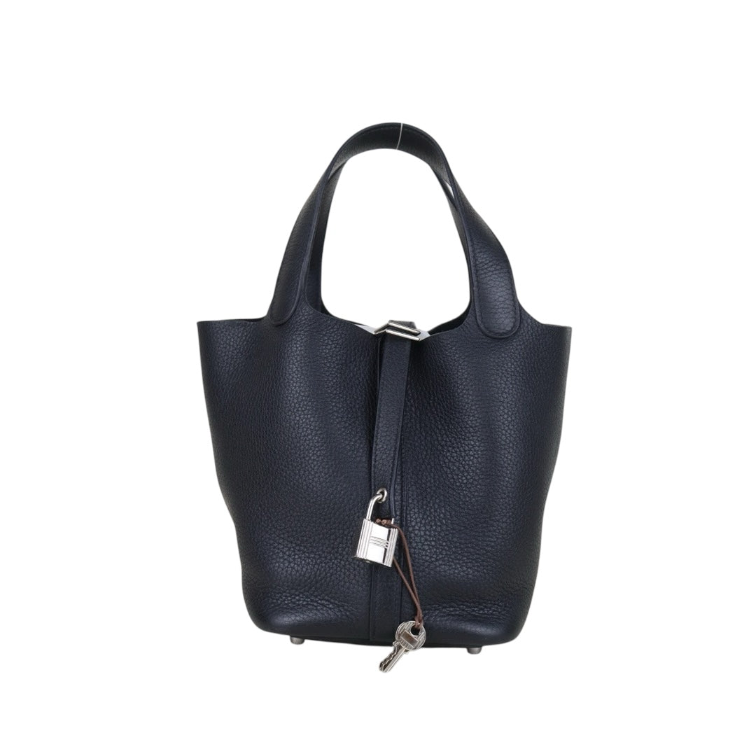 Very Good ( Rank A)｜ Hermes Picotin Lock 18 TC Leather HandBag Black C Stamp Made In 2018Year｜H25081801