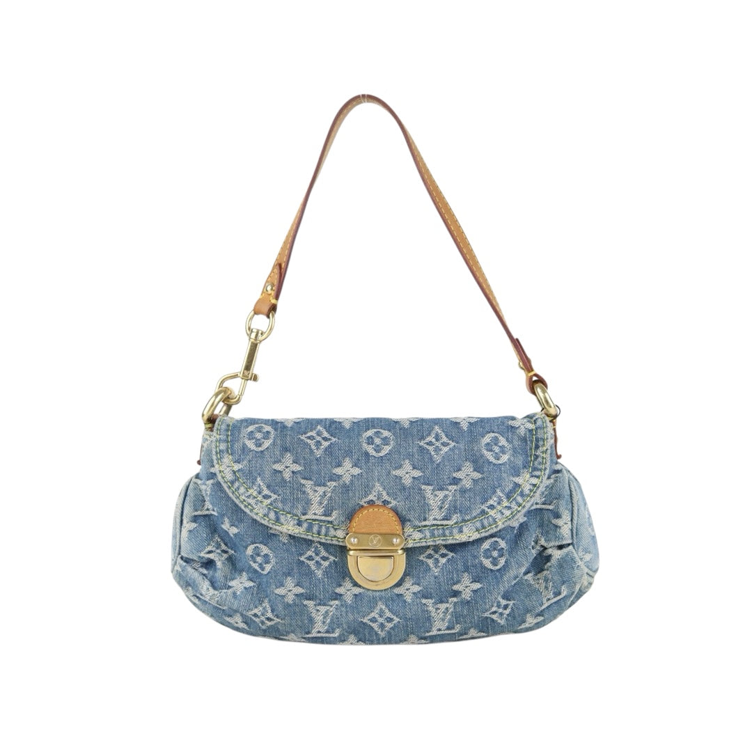 Include Entrupy Certificate of Authenticity｜Good ( Rank AB)｜Louis Vuitton Monogram Denim Mini Pleaty  ShoulderBag｜Z26092908