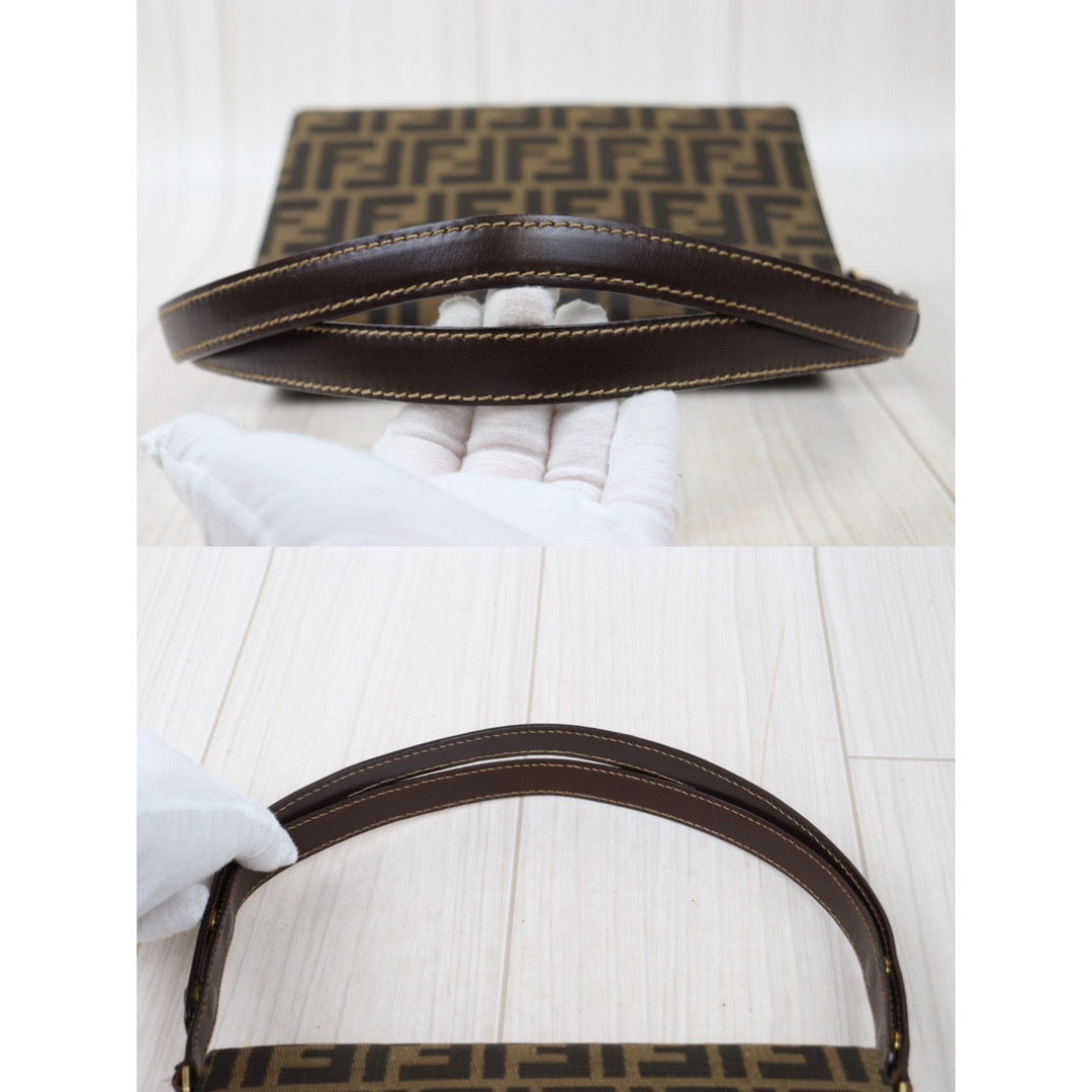 Very Good ( Rank A)｜ FENDI Zucca Mamma Shoulder Bag Gold Hardware｜24061309