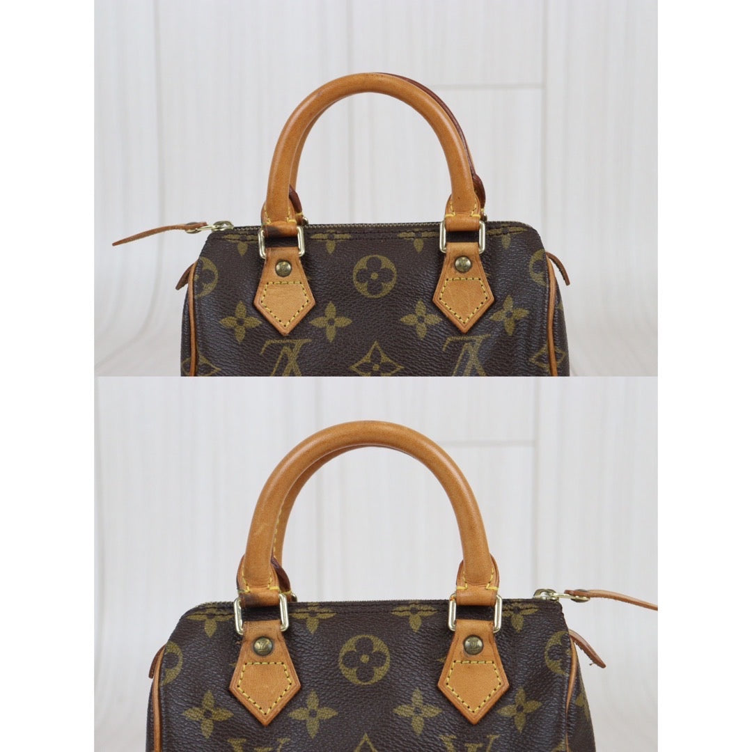 LOUIS VUITTON BROWN MONOGRAM MINI SPEEDY BAG