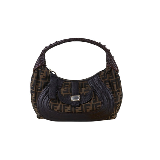 Include Entrupy Certificate of Authenticity｜Good ( Rank AB)｜ FENDI Zucca Mamma Weave Shoulder Bag  ｜S26042204