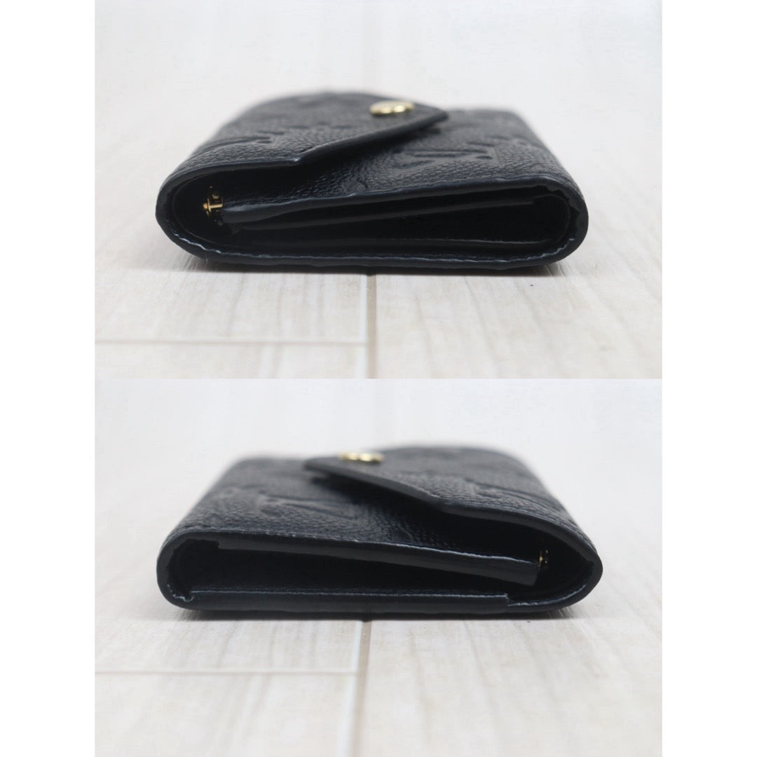 Include Entrupy Certificate of Authenticity｜Very Good ( Rank A)｜Louis Vuitton Monogram Empreinte Black Wallet IC Chips Model｜26062916