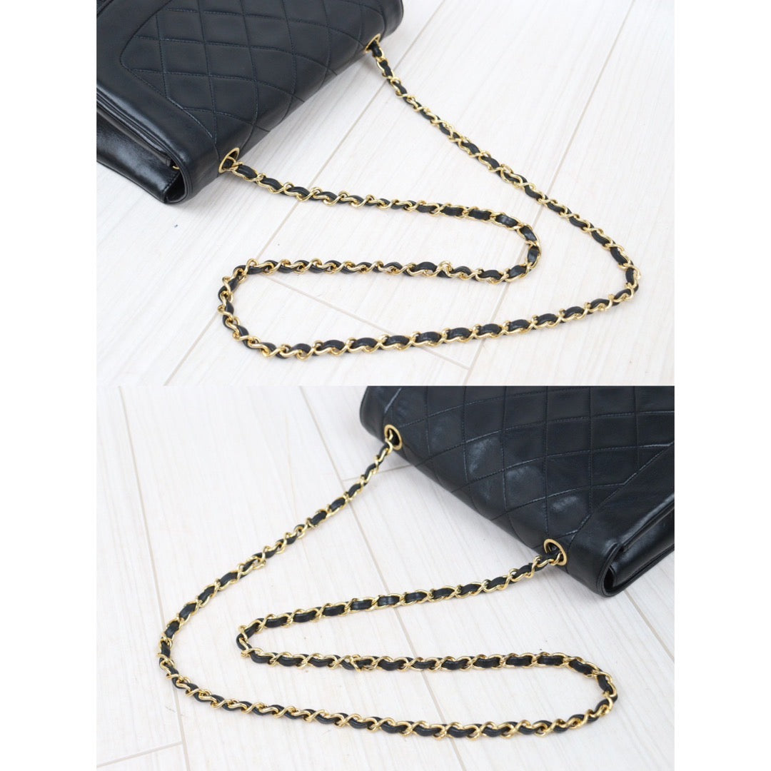 Rank AB｜ CHANEL Matrasse Diana 25 Lamb Skin  Chain Bag Made in 1989-1991 Year｜P24061130