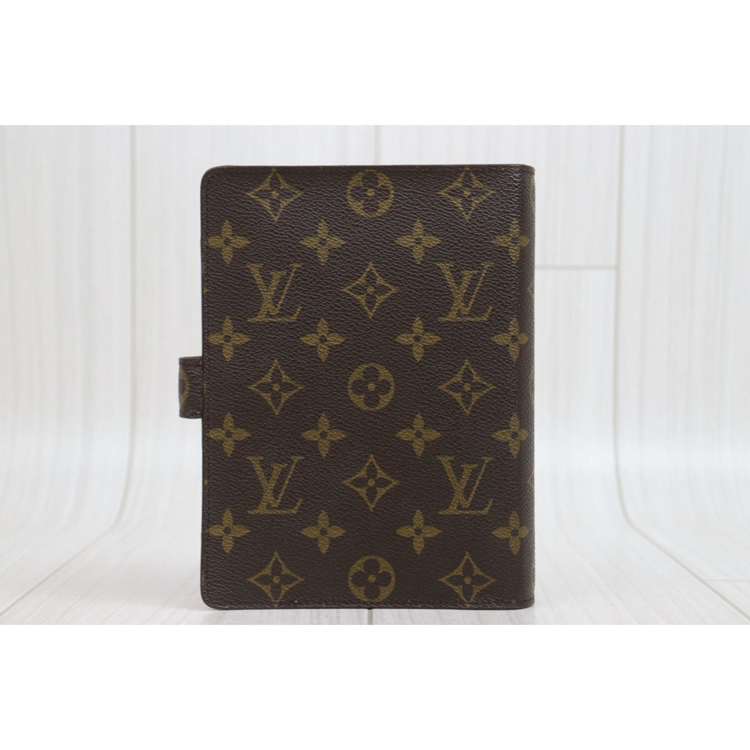 Include Entrupy Certificate of Authenticity｜Very Good ( Rank A)｜ Louis Vuitton Monogram Agenda MM Notebook Cover ｜26052705