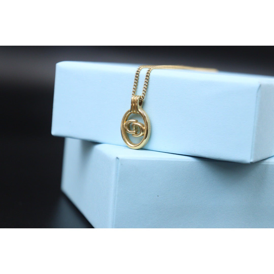 Very Good ( Rank A)｜ Dior CD Necklace Gold Plated ｜V24071118