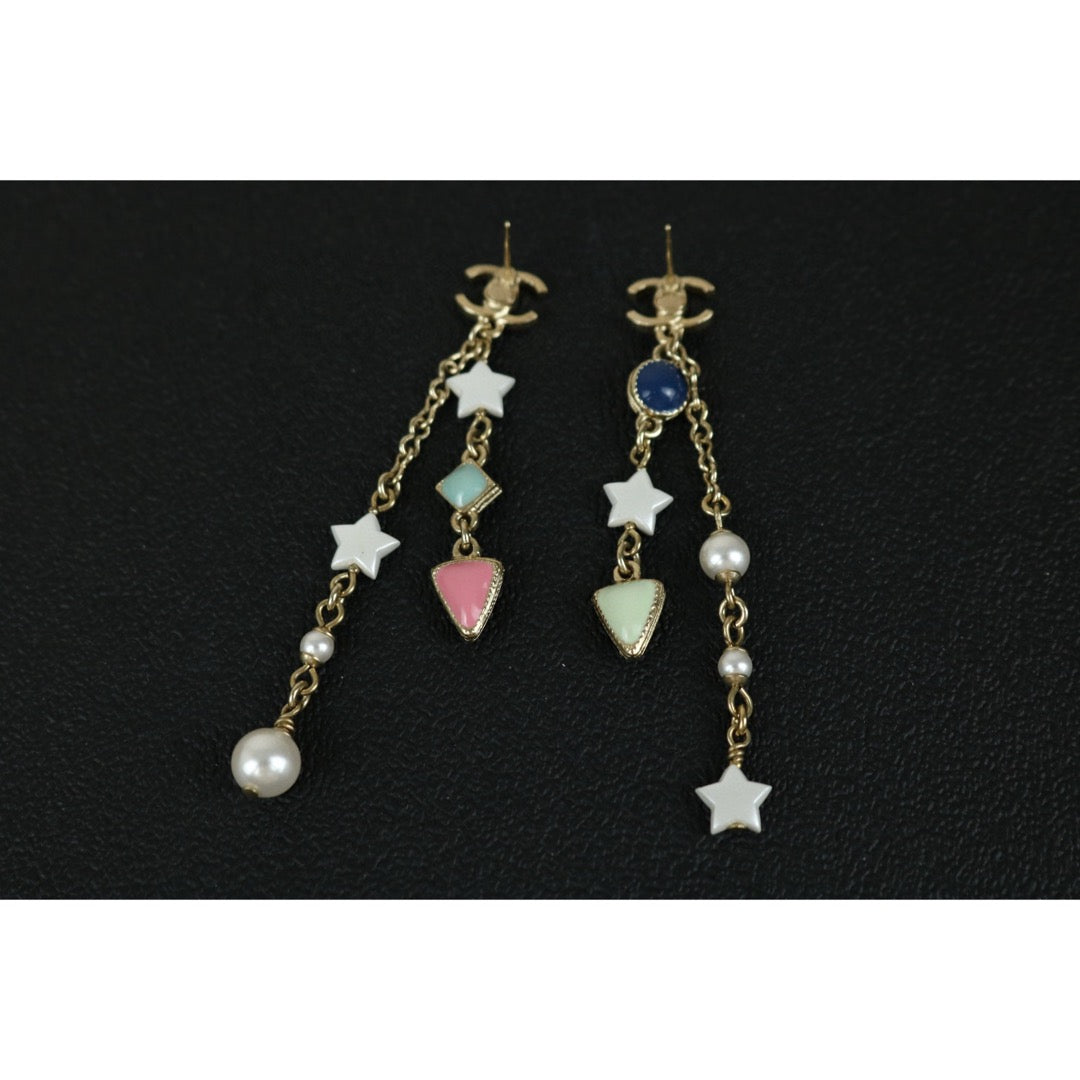 Very Good ( Rank A)｜ CHANEL  Coco Mark  Colored Pearls  Earrings ｜F25021109
