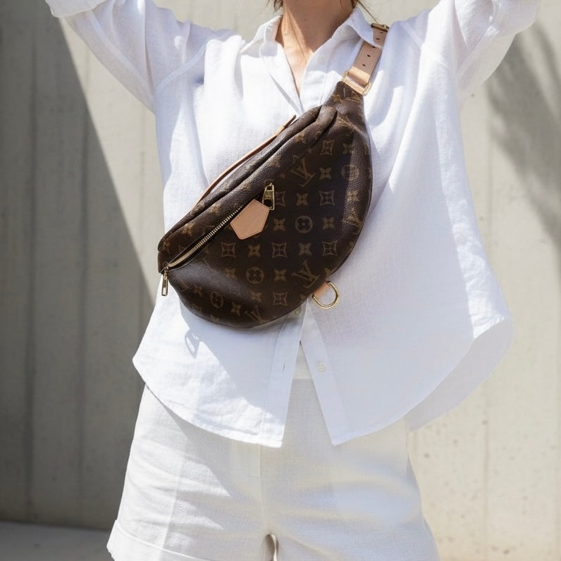 Include Entrupy Certificate of Authenticity｜Very Good ( Rank A)｜Louis Vuitton Monogram Coated Canvas Bumbag Shoulder Bag Waist Bag Sling Bag ｜S26060129