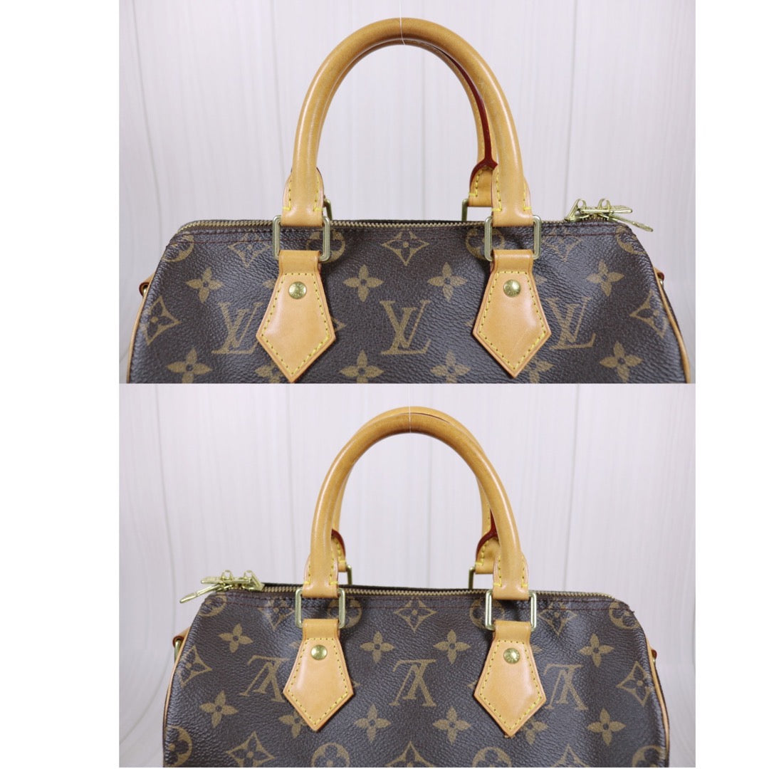 Rank AB｜ LV Monogram Speedy 25 Hand Bag With Shoulder Strap｜S24030416