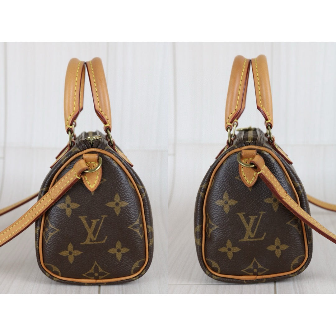 Good ( Rank AB)｜LV Monogram Nano Speedy  Shoulder Bag｜S24112605