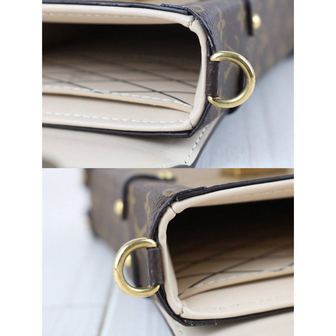 Include Entrupy Certificate of Authenticity｜Very Good ( Rank A)｜ Louis Vuitton  Monogram Trunk  Vertical Pochette Brown IC Chips Model｜X26041108