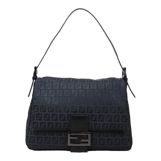 Rank A｜ FENDI Mamma Baguette Shoulder Bag Black ｜V24060624