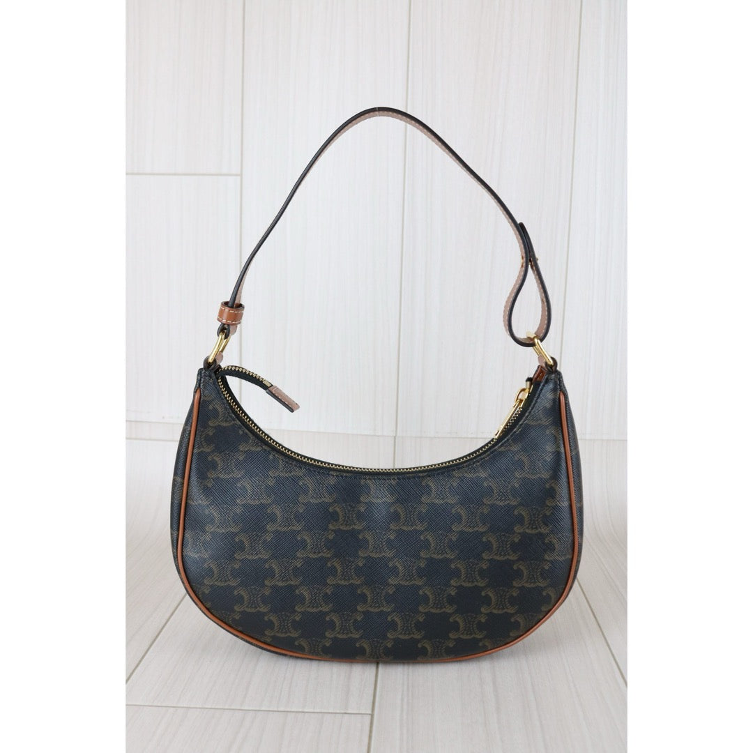 Very Good ( Rank A) ｜ CELINE Macadam AVA Triomphe Canvas Shoulder Bag｜S25112302