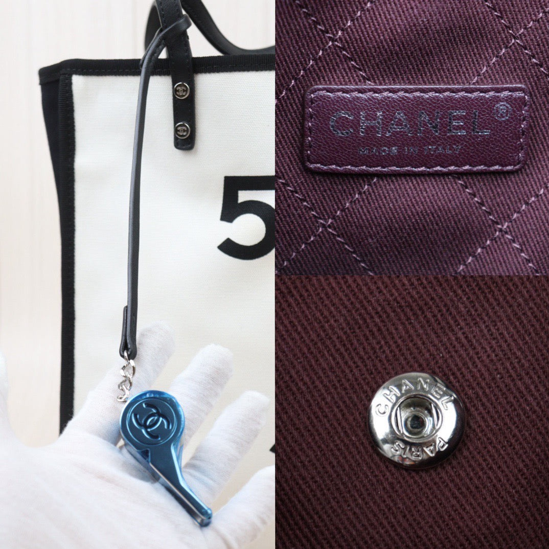 Good ( Rank AB)｜ CHANEL Canvas Trotter  Shoulder Bag ｜V24050915