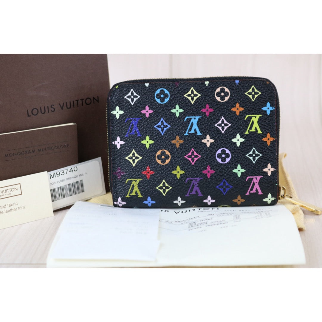 Include Entrupy Certificate of Authenticity｜Good ( Rank AB)｜ Louis Vuitton Monogram Multicolor Zippy Coin Wallet ｜X26100717