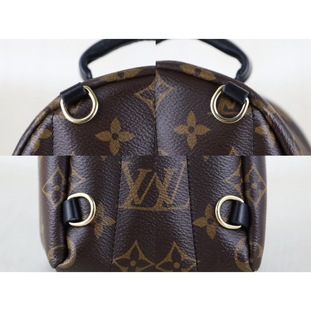 Include Entrupy Certificate of Authenticity｜Very Good ( Rank A)｜  Louis Vuitton Monogram Coated Canvas Mini Palm Springs Backpack IC Chips Model｜S26062509